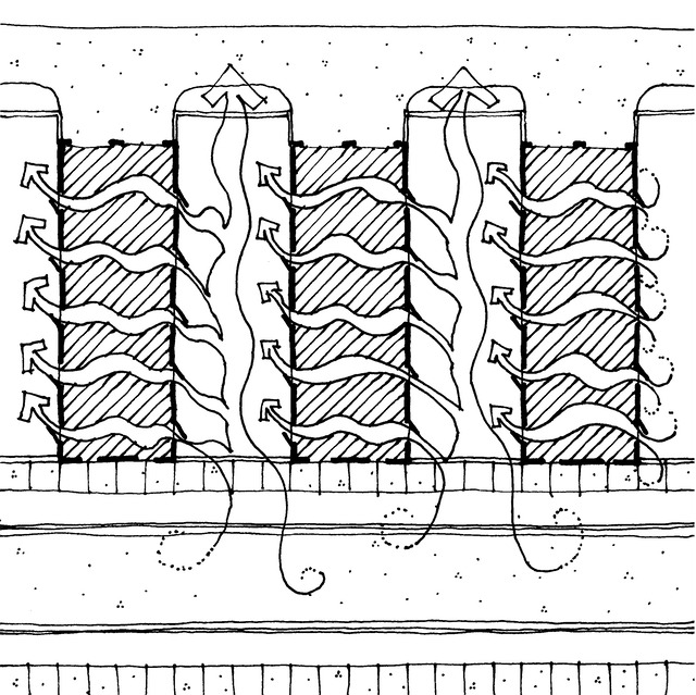 block ventilation across street