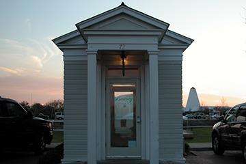 one of the small free-standing shops in Seaside, Florida’s Central Square that have been moved to a number of locations over the years