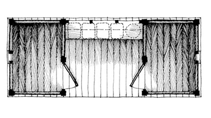floor plan of Green Shed