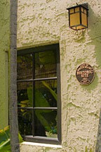 historic marker on the Chael-Dover Cottage in Miami, Florida - the original building was reused, not demolished