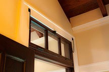 ventilating transom in the Chael-Dover Cottage in Miami, Florida