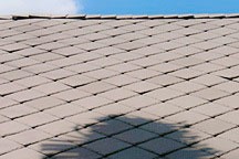 synthetic roofing made of recycled materials on the Chael-Dover Cottage in Miami, Florida