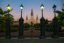Jackson Square in French Quarter at dawn